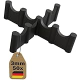 Fugenkreuz Terrassenplatten 50 Stück - 3mm - 15mm Höhe - Abstandshalter Kunststoff mit Sollbruchstelle - UV- & witterungsbeständig