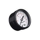 Cressi Unisex-Adult Pressure Gauge 15Psi Manual Pump Analoges Manometer mit Druckanzeige, Schwarz, 1 Bar
