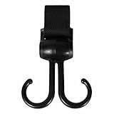 Raxove Kinderwagenhaken | Kinderwagen Organizer mit 360 Grad Drehung für Kinderwagen und Auto Universalhaken für Kinderwagen und Auto oder Einkaufswagen