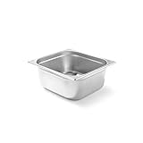 HENDI Gastronormbehälter, Temperaturbeständig von -40° bis 300°C, Heissluftöfen-Kühl- und Tiefkühlschränken-Chafing Dishes-Bain Marie, Stapelbar, 1.3L, GN 2/3, 354x325x(H)20mm, Edelstahl, 12 Stück