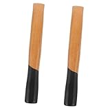 Gatuida 2 x Hammer-Holzgriff, lang, gebogen, austauschbarer Griff, Holzbearbeitung, Beilgriff, Kugelhammer, Gartenarbeit, Äxte, Nagelgriff, Hickory-Beil, Äxte, Teile