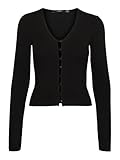 VERO MODA Vmgold Rib Ls V-Neck Button Pullover