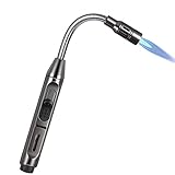 OYYTRAFO Stabfeuerzeug Gas Nachfüllbar Jetflamme Gasfeuerzeug mit Sperrvorrichtung Sturmfeuerzeug Jet Feuerzeug Lang Stab Gas Lighter für Küche,Kerzen,BBQ,Kamin,Feuerwerk,Lagerfeuer,Gasherd(Kein Gas)
