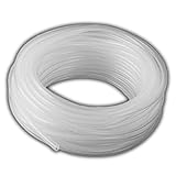 HUGBERT Silikonschlauch, Schläuche in 50 Größen, Meterware, Lebensmittelqualität, hochtemperaturbeständig, Größe: 2x4 mm