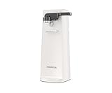 Kenwood Elektrischer Dosenöffner CAP80.000WH, Multifunktionaler 3-in-1 Küchenhelfer mit Integriertem Messerschärfer, Dosenöffner und Flaschenöffner, mit Kabelaufwicklung, Weiß