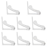 Ipetboom 8 Stück Dreieckige Tischtuchklammern aus Kunststoff Tischdeckenhalter mit Anti Rutsch Funktion für Innen und Außentisch Befestigungsklemmen für Picknick Party und Buffet