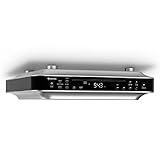 auna KRCD-100 BT Unterbau-Radio Küchenradio (CD-Player, Wecker, Timer, UKW-Radio, Bluetooth, MP3, LCD-Display, 29 x 8 x 26,5 cm (BxHxT), ca. 1,2 kg, Leistung 2 x 12 Watt RMS) schwarz