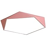 DOBQHWY Superhelle Polygonale Deckenleuchte Kaltweißes Licht Geometrische Deckenleuchten Skandinavische Halbmontage-Panelleuchte Modische Industrielle Flachoberflächenlampen Für Wohnzimmer,Esszimmer