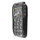 caseroxx Ledertasche mit Gürtelclip für Emporia Pure V25 in schwarz – robuste Handy-Tasche mit Sichtfenster & Gürtelclip aus Echtleder, ideal für Beruf, Freizeit, Outdoor & sicheren Transport