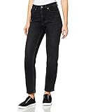 Only Damen Onlemily Life Hw STR ANK DNM Nas997 Noos Jeans, Black Denim, 32W / 34L EU
