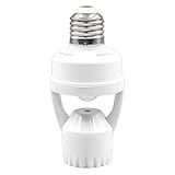 Generisch Bewegungssensor Light Socket - ABS E27 Lampenhalteradapter | Intelligenter Radarinduktionsverzögerungsschalter | Effiziente Energiesparlampenbasis für die Beleuchtungsbehandlung