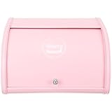 Lurrose Metall Brotkasten Klein mit Deckel Edelstahl Küchenaufbewahrung Brotbehälter Tragbar Vielseitig für Zuhause Bäckerei Stilvoll Langlebig