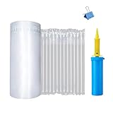 Luftpolsterfolie, aufblasbar, für Umzugskartons, Versand, Polsterzubehör mit kostenloser Pumpe (30 cm x 50 m)