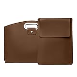 Laptop-Tasche – Business-Tasche aus PU-Leder, Reise-Arbeits-Computer-Organizer mit geräumigen Fächern, tragbare Tragetasche für Männer und Frauen, Berufstätige, Büro, Schule, College, Pendler, Lehrer,