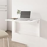 ksxnkhk Einfacher Schreibtisch, kleine, herunterklappbare, an der Wand montierte Werkbank, an der Wand montierter Klapptisch, einfach zu montierendes, ausklappbares Wandregal, platzsparend