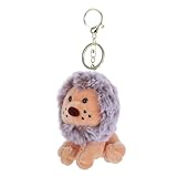 Didiseaon Kuscheliger Löwen schlüsselanhänger Plüsch anhänger Braun Langlebiger Schlüsselring und Tasche Dekoration Einzigartiges Geschenk für Freunde Modischer Schlüsselhalter für Alltag