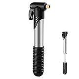 Tragbare Fahrradpumpe – Handluftpumpe, kompaktes Mini-Werkzeug, stabiler, leichter Rahmen, Pumpe mit Nadeldüse, Mehrzweckpumpe für Fahrradreifen, Fußball, Basketball, Fußball, Outdoor-Sport, Reisen