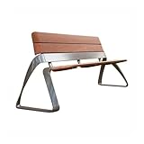 Gartenbank, Moderne Outdoor-Bänke, Patio-Parkbänke mit Rückenlehnen, robuste Edelstahlbänke, Outdoor-Freizeitstühle for Veranda, Garten, Pool-Rasen für Garten, Veranda, Hinterhof und Park(180*60*78)