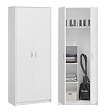 KUBUTKU Mehrzweckschrank Besenschrank Haushaltsschrank Praktische Schrank für Staubsauger Besen 180x74x35cm