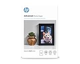 HP Advanced Glossy Fotopapier, glänzend (Q8692A) 250g/m² 10x15cm 100 Blatt, weiß