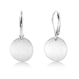 ALEXCRAFT Leaveback Drop Ohrringe Silber 925 Hängend Creolen Damen Klein Silver Dangle Earrings for Women für Frauen Freundin Mama