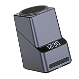 Kabelloses Mehrerer Geräte Mit Verstellbarer Magnethalterung 15 W Schnell Mit LED Zeitanzeige Multifunktionsstation