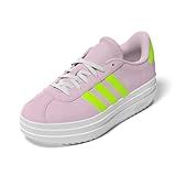 adidas Unisex-Kinder Vl Court Bold Schuhe Junior, Transparent, Rosa, Gelb, Weiß, 4 Big Kid