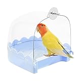 Nymphensittich-Vogelbad, Vogelbadewanne für Käfig,Nymphensittich-Vogel-Badehaus | Multifunktions-Reinigungsbedarf für Haustiere, Vogelkäfig-Zubehör, klare Badewanne für Vögel, wie Turteltauben, Finken