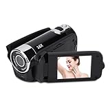 Yunir Videokamera-Camcorder, Digitalkamera-Recorder, Full HD 1080P, 2,4 Zoll, 270-Grad-Drehung, 16-facher Digitalzoom, Vlogging-Kamera-Recorder (EU-Stecker)