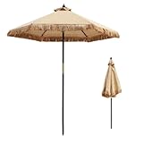 ZYXQQJ Strandschirm Terrassenschirm Tragbarer Sonnenschirm Im Freien Sonnenschutz Strohschirm Tiki Marktschirm Für Garten, Balkon