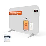 Könighaus 450W Smart 𝗗𝘂𝗮𝗹-𝗜𝗻𝗳𝗿𝗮𝗿𝗼𝘁𝗵𝗲𝗶𝘇𝘂𝗻𝗴 𝐕𝟐 - Standgerät/Wandmontage - WLAN App-Steuerung mit Fernbedienung - inkl. Handtuchhalter, Standfüße & Befestigungsmaterial Farbe: Weiß