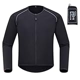 IRON JIA'S Motorradjacke Winddichte Leichte Gefütterte für alle Jahreszeiten Wasserdicht UPF40+ Sonnenschutz Kompakt Tragbar Geeignet zum Motorradf Klettern Schwarz M