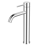 FORIOUS Wasserhahn Bad, Hoch Waschtischarmatur Waschbecken Armaturen mit Auslaufhöhe von 190 MM High, Chrom-Finish und Einhebelmischer Mischbatterie für Waschbecken im Bad, Gäste-WC