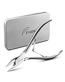 FVION Nagelzangen für Fußnägel Profi mit Gerade Klinge - Nagelzange Eckenzange Fußpflege Spitz, Fussnagelzange für eingewachsene Fußnägel und Fingernäge (Silber)