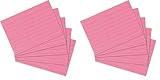 Exacompta 10830SE 200er Pack Premium Karteikarten liniert DIN A7 ideal für die Schule, zum Lernen von Vokabeln und passend zur Bunnybox Lernkartei 74 x 105 mm rosa