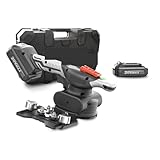 Fliesen-Vibrationsnivelliermaschine Kabellose Fliesennivellierungsmaschine, Fliesenboden, tragbares Elektrowerkzeug, Akku, Wandfliesen-Vibrationsnivellierungswerkzeu(20V 2 Battery)