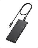 Anker 364 USB-C Hub (10-in-1) mit max. 100W Power Delivery, Zwei 4K HDMI-, einem Upstream-Anschlüssen und 4 USB-A- und USB-C-Datenanschlüssen für Dell Laptop, ThinkPad und mehr