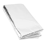 XUMIUZIY Goldreflektierendes Hochtemperatur-Klebeband, Hitzeschutzfolie für Kabel, Kraftstoffleitungen, für Automobilanwendungen (SILVER)