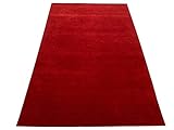 Gabbeh Teppich Rot 100% Wolle Orientteppich Handgewebt Loom Brücke G543