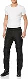 Bosmoto wasserdichte Motorrad Textilhose für Herren mit Thermofutter und CE Protektoren – Cargohose mit Taschen (DE/NL/SE/PL, Alphanumerisch, M, Regular, Regular, Black)