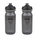 ZEFAL Sense Pro 65 Fahrradflasche 650 ML x 2 - Set mit 2 Fahrrad Trinkflasche Auslaufsicher- Trinkflasche Fahrrad Schwarz 650 ML - BPA frei - 2 Premium FahrradTrinkflasches - Geruchsfreies Material