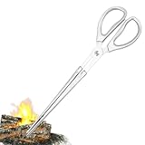 Kaminzange Holzgreifer - Kaminholzzange aus Edelstahl, ergonomisches Kaminwerkzeug, hochbelastbarer Verbrühschutz, Griff