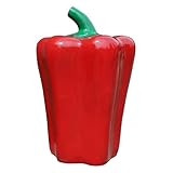 XIANGGUI 1983 Müllcontainer Spaß Outdoor Papierkorb Cute bunte Pfeffer Park Papierkorb Patio dekorativen Papierkorb 30 Liter Outdoor Papierkorb /3841