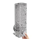 Wandspender für Badezimmer – 450 ml Flüssigkeitsflasche, Seifenschale im Push-Style | Shampoo-Lotion, nachfüllbar, Gelbehälter für Waschbecken, Badewanne, Toilette, S
