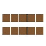 Teppichfliesen Selbstklebend 50PCS Self-adhesive Carpet Square 30x30cm Peel Stick Removable Sticker Floor Mats for DIY Home Furnishing Tiles Hallway Indoor(Brown-10PCS)