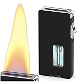 Coole Feuerzeug, Cigar Breite Soft Flame Lighter Butan Nachfüllbar mit Einstellbarer, Pfeifenfeuerzeug (Verkauft ohne Gas)