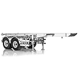 Lesu 20 Fuß Metall Box Container Anhänger 1/14 Tmy Rc Auto Traktor Truck