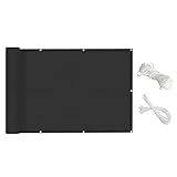 Machtiging Balkon sichtschutz,balkonverkleidung wetterfest,Balkonabdeckung,Balkonumspannung,Mit Ösen,Seilen,Kabelbindungen,Schutz vor neugierigen Blicken,Privatsphäre,für Garten Balkon Zaun