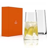 Stölzle Lausitz Longdrinkgläser Power 2er-Set 460ml – Elegante Highball Cocktail Gläser für Drinks, Wasser & Säfte – Hochwertige Longdrinkbecher aus Kristallglas – Spülmaschinen- & Stoßfest