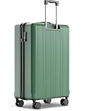 Wertes Koffer Groß 77cm - 100L - TSA Schloss Hartschalen Koffer mit Doppelrollen, Reisekoffer, Trolleys, Reisekoffer mit Rollen